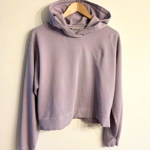 tentree Lavender Cropped Hoodie - Women's Soft Lilac Pullover